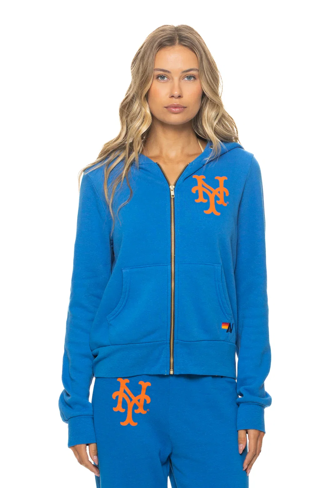 Image of NY METS 2026 ZIP HOODIE - OCEAN
