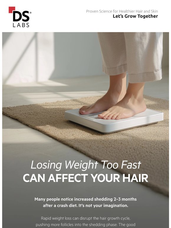 Losing Weight Too Fast Can Affect Your Hair