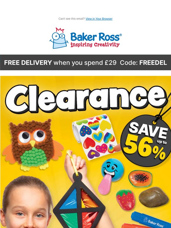 🚨 Clearance Alert! Save 56% Off