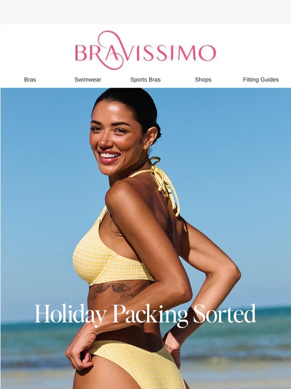 Effortless staycation or getaway lingerie and swimwear