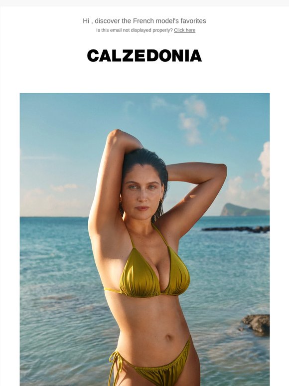 Laetitia Casta chooses Calzedonia swimwear