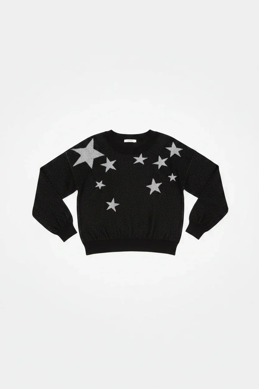 Beach Riot Ava Silver Star Sweater as seen on Malin Andersson