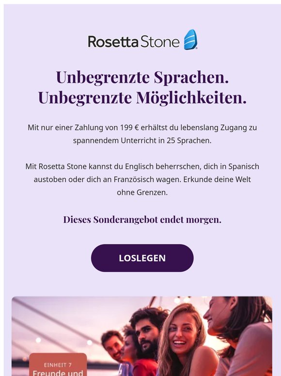 Unbegrenzte Sprachen. Unbegrenzte Möglichkeiten.