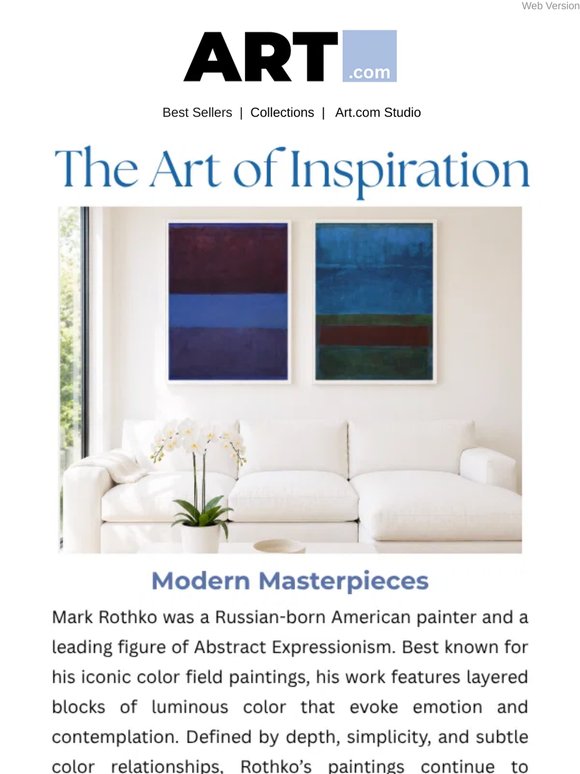 Mark Rothko's Modern Masterpieces