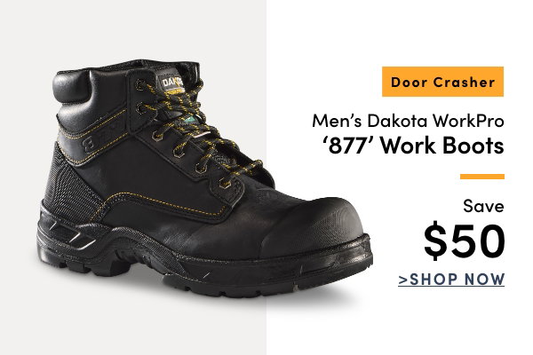 Door Crasher Men's Dakota WorkPro '877' Work Boots Save $50