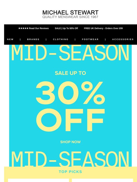 MID-SEASON SALE | 30% OFF