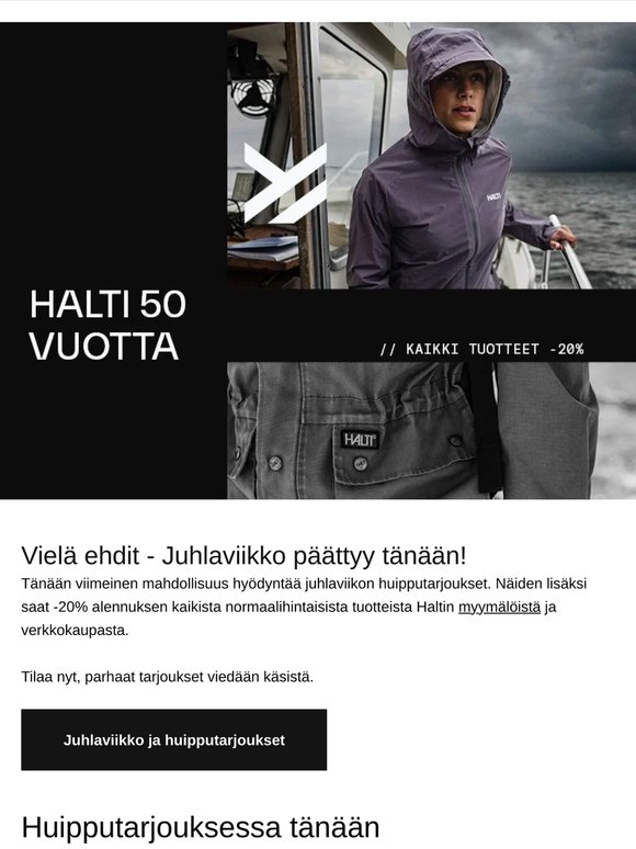 Vielä ehdit - Juhlaviikko päättyy tänään!