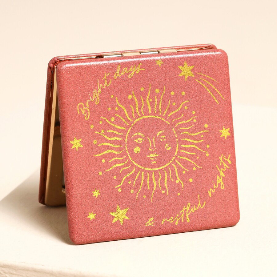 Image of Bright Days Rust Celestial Compact Mirror