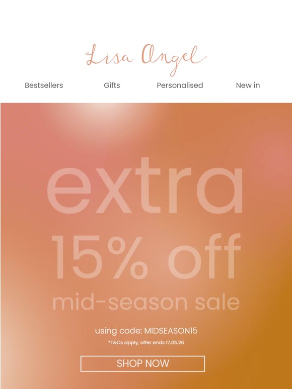Last Chance: Extra 15% Off Sale! ⏰