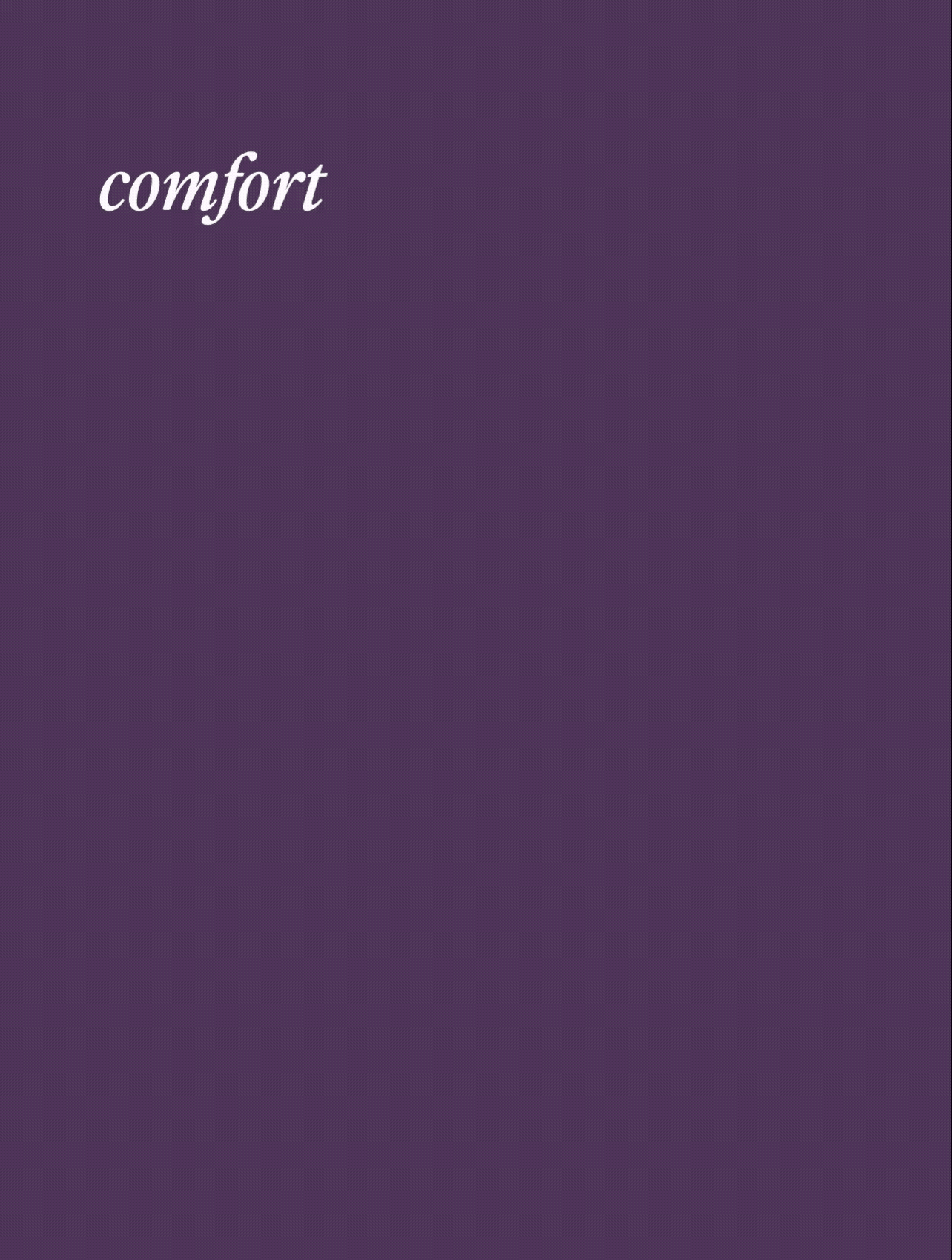 comfort (and colour) with a cause.