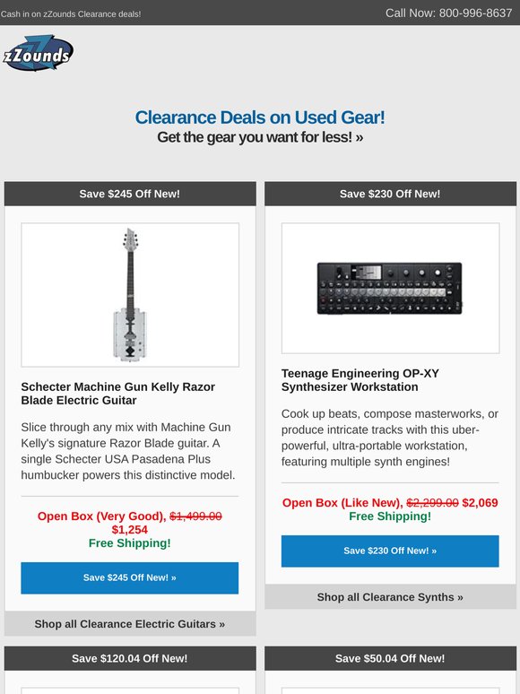 Open-Box Deals: Schecter, Laney, Teenage Engineering, and More!