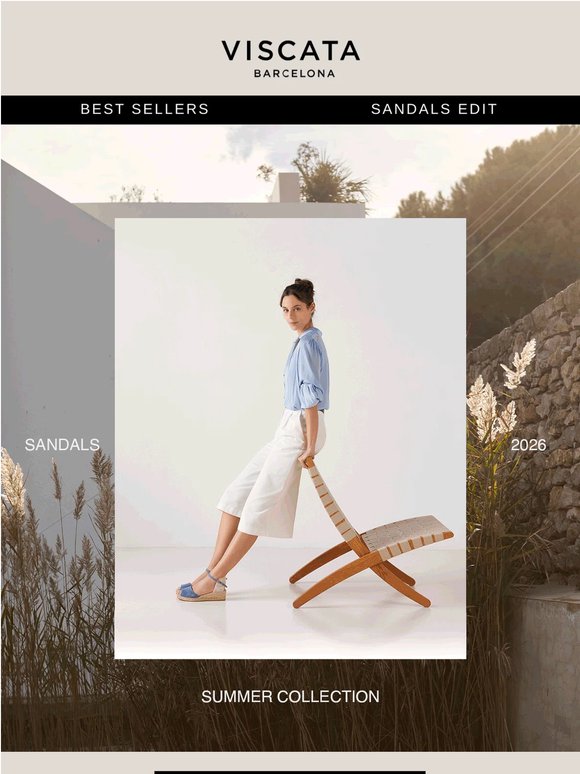 Lighter days call for espadrille sandals