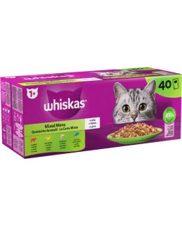 Whiskas 1+40x85 g Suosikit lajitelma hyytelössä