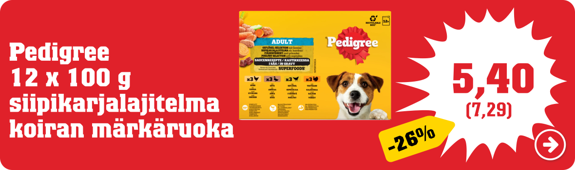 Pedigree 12 x 100 g Siipikarjalajitelma kastikkeessa annospussit koiran märkäruoka