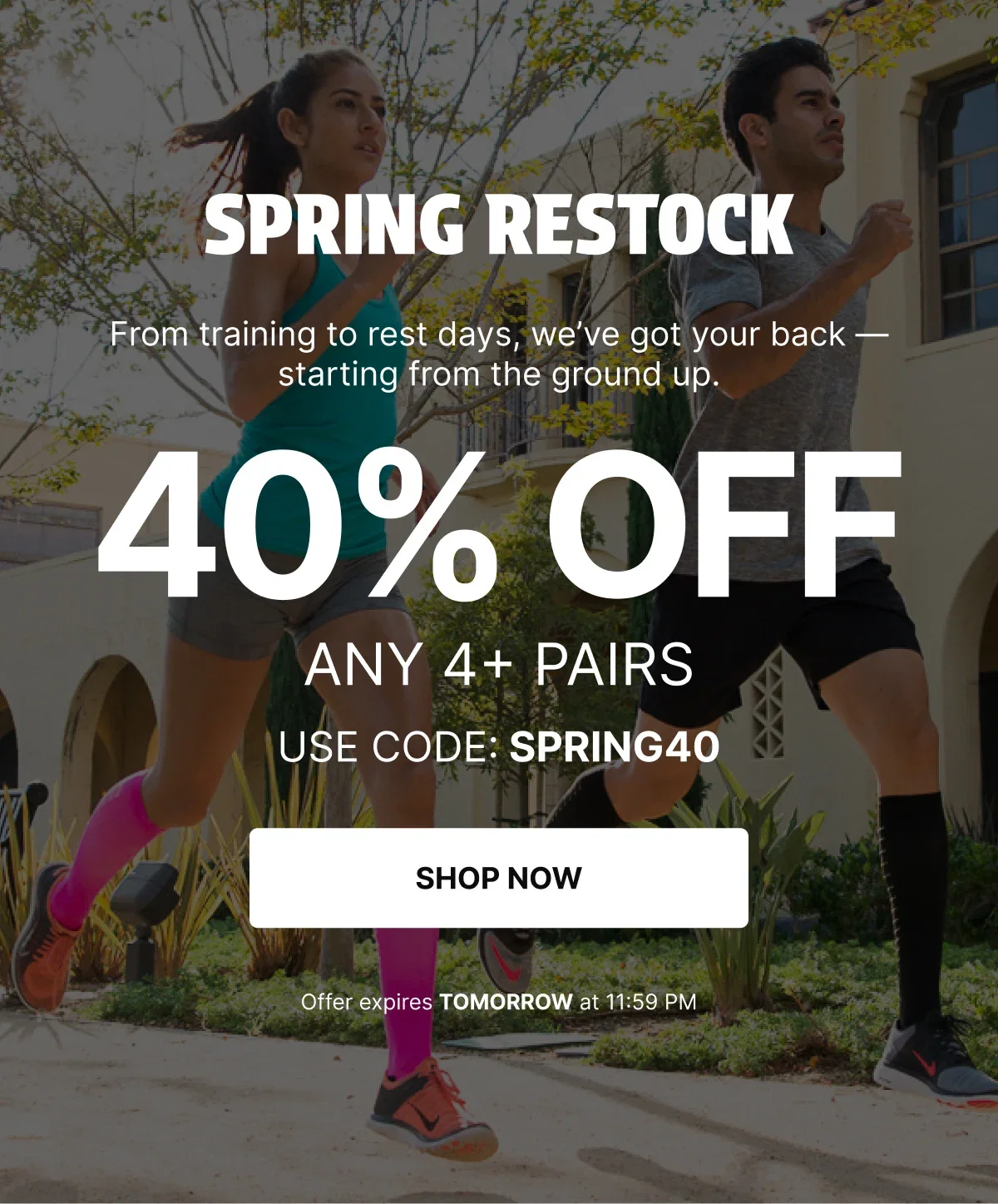 Spring Restock | 40% OFF Any 3+ Pairs* | Use Code: SPRING40