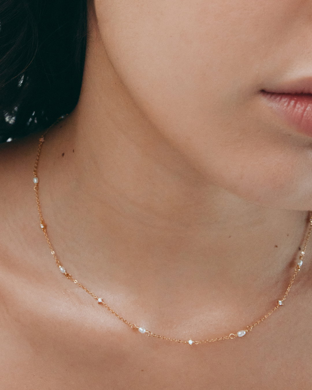 Stars & Moon Necklace - Gold