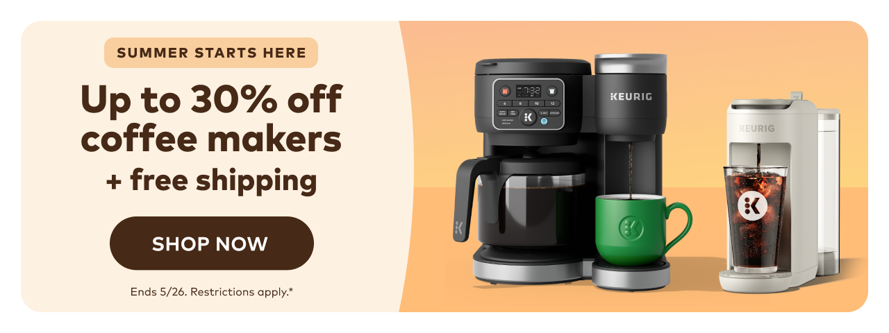 Up to 30% off coffee makers with code MAYFLAVORFEST