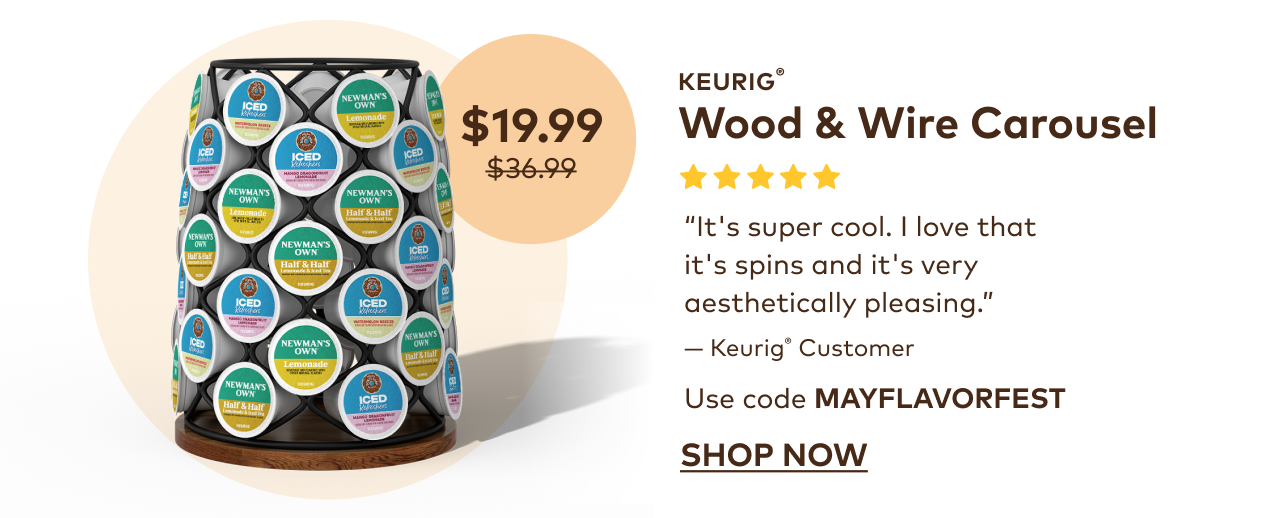 Keurig® Wood & Wire Carousel for $19.99