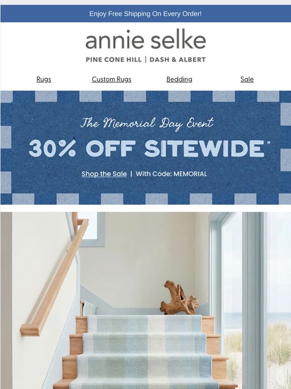 Memorial Day Rugs Are 30% Off Now