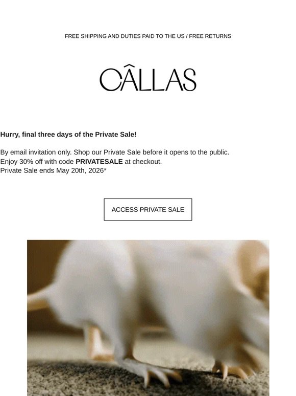 PRIVATE SALE - Hurry, final days!