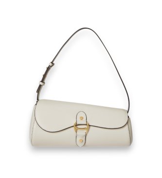 Bolso Tasha mediano de piel blanco roto
