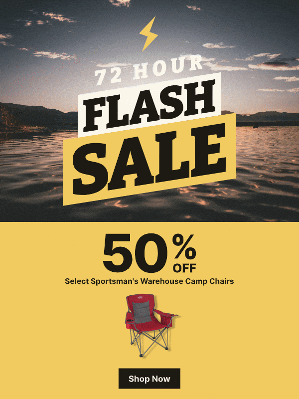 Last Day | Save 50% on Select Sportsman's Camp Chairs