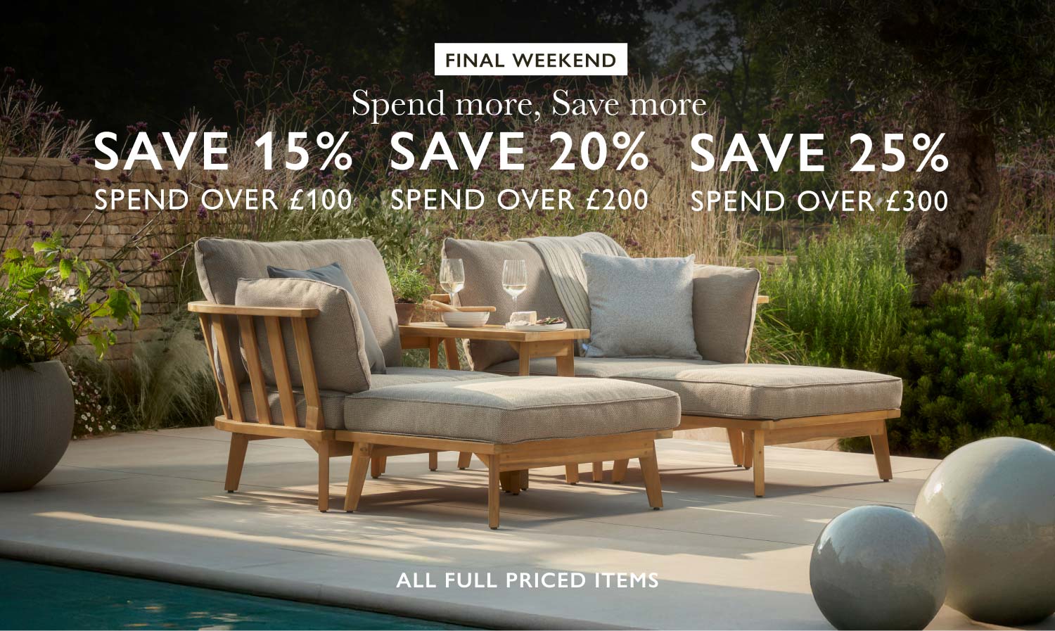 Spend more, Save more - shop the event today!