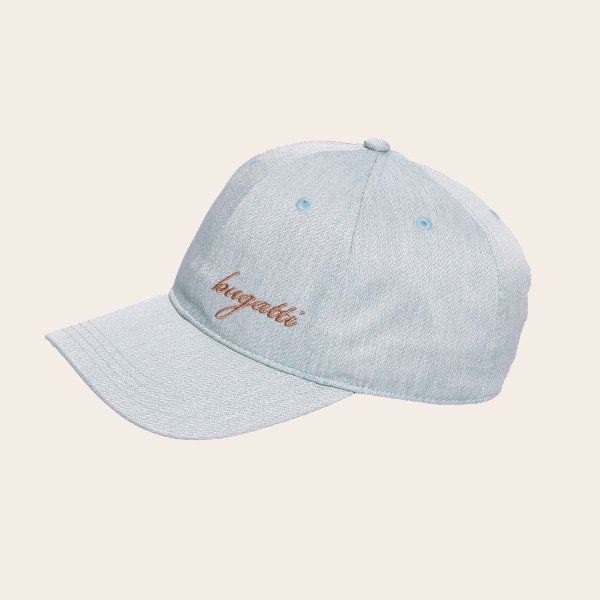Basecap in Web-Optik mit gesticktem bugatti-Logo