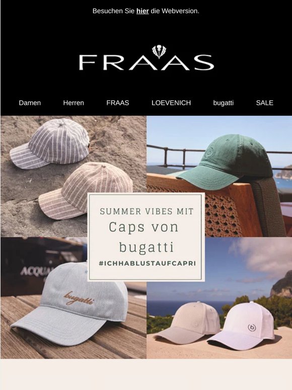 Summer Vibes mit Caps von bugatti