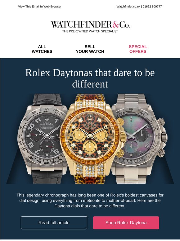 Rolex Daytonas that dare to be different