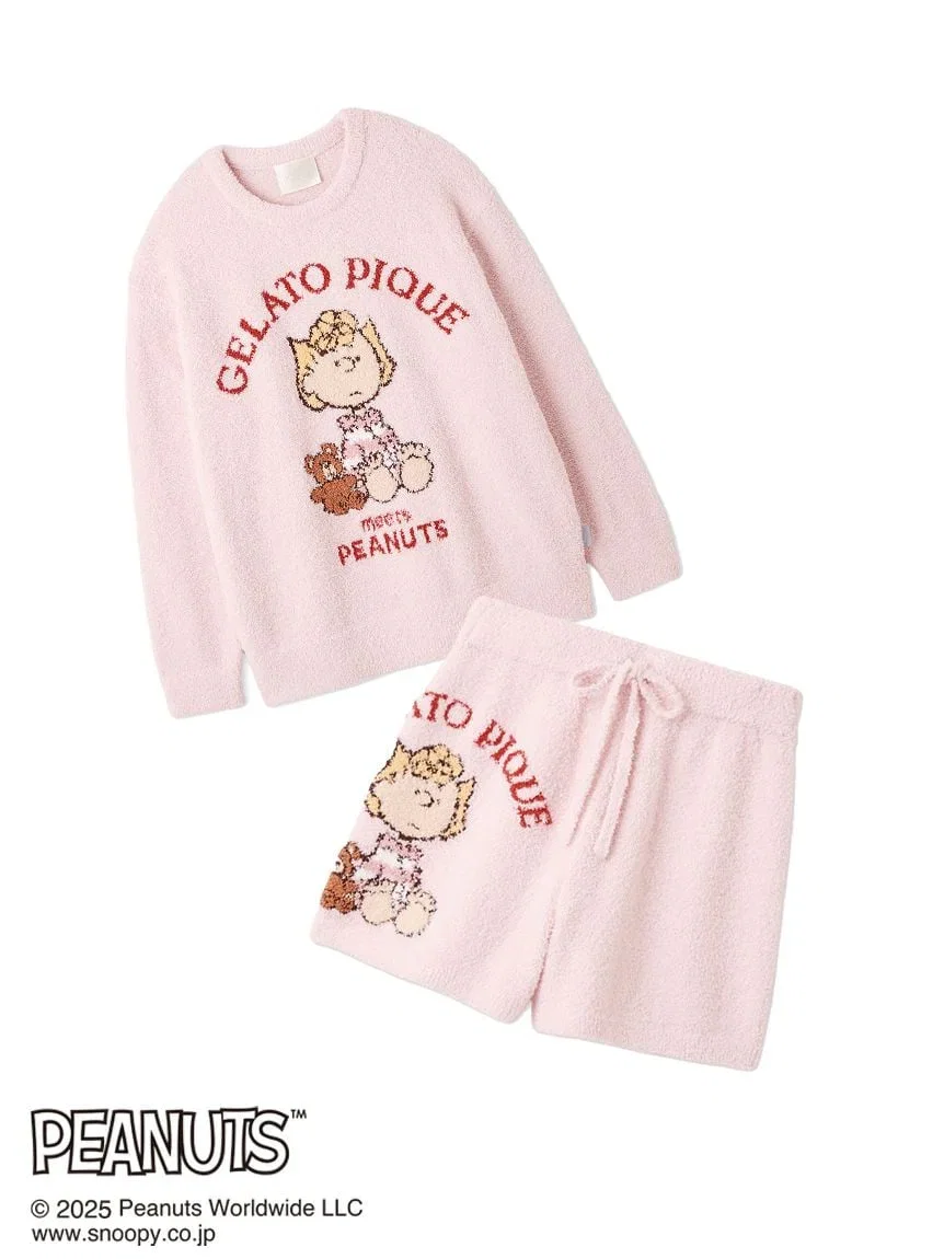 Image of [PEANUTS] Original Art Jacquard Pullover & Shorts Set