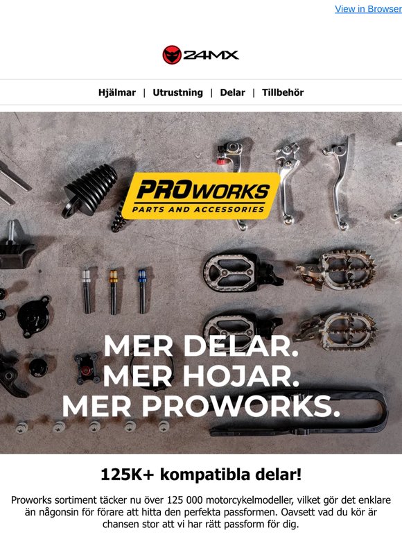 PROWORKS – passar fler motorcyklar än någonsin