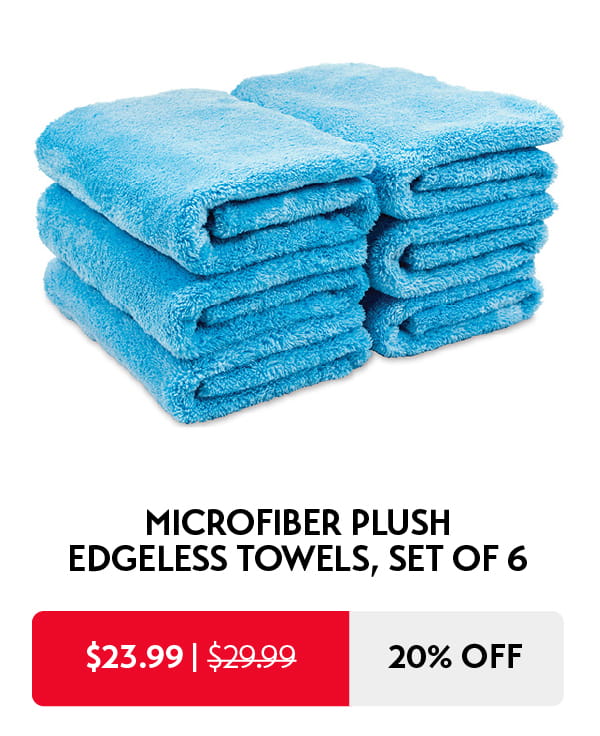 20% Off Microfiber Plush Edgeless Towels, Set of 6