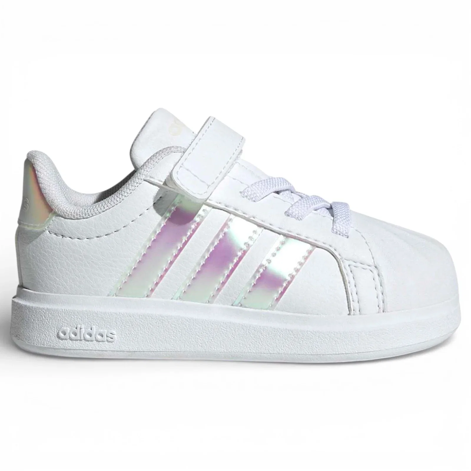 Image of adidas Street Talk Wide-Fit Hook-Loop-Strap Kids Shoes