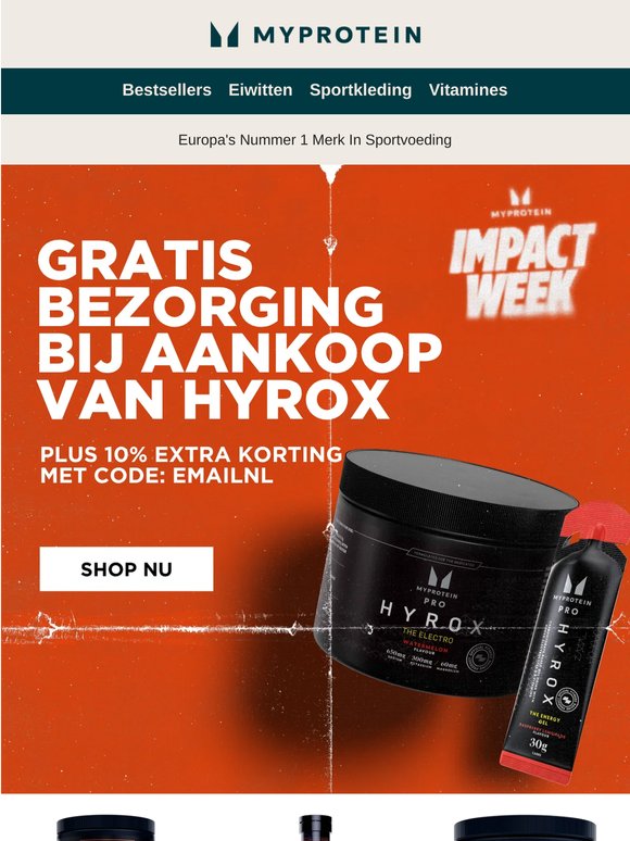Gratis verzending op HYROX 🏋️ + 5% extra korting