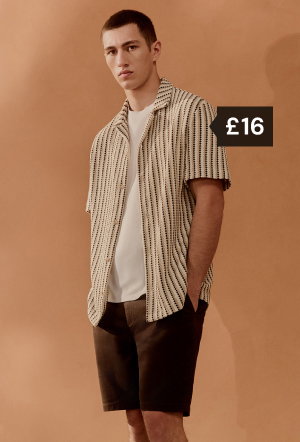 Button Through Shirt and Chino Shorts Outfit