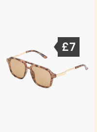 Tortoiseshell Aviator Sunglasses