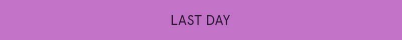 Flashing eyebrow: Last day