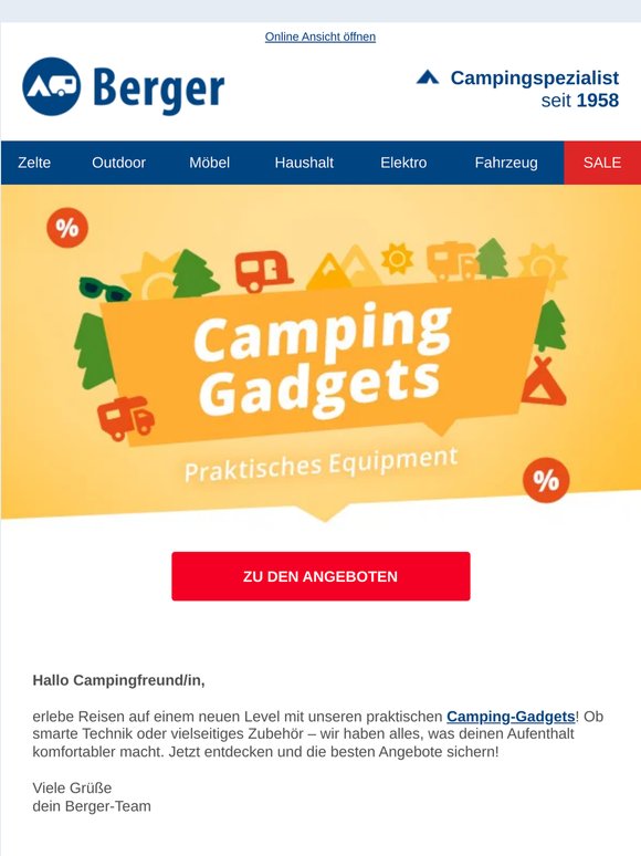 Unverzichtbare Camping-Gadgets %