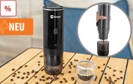Berger EspressoTime tragbare Espressomaschine mit Akku