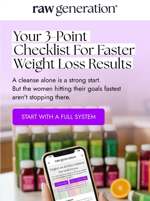 Your 3-point weight loss checklist