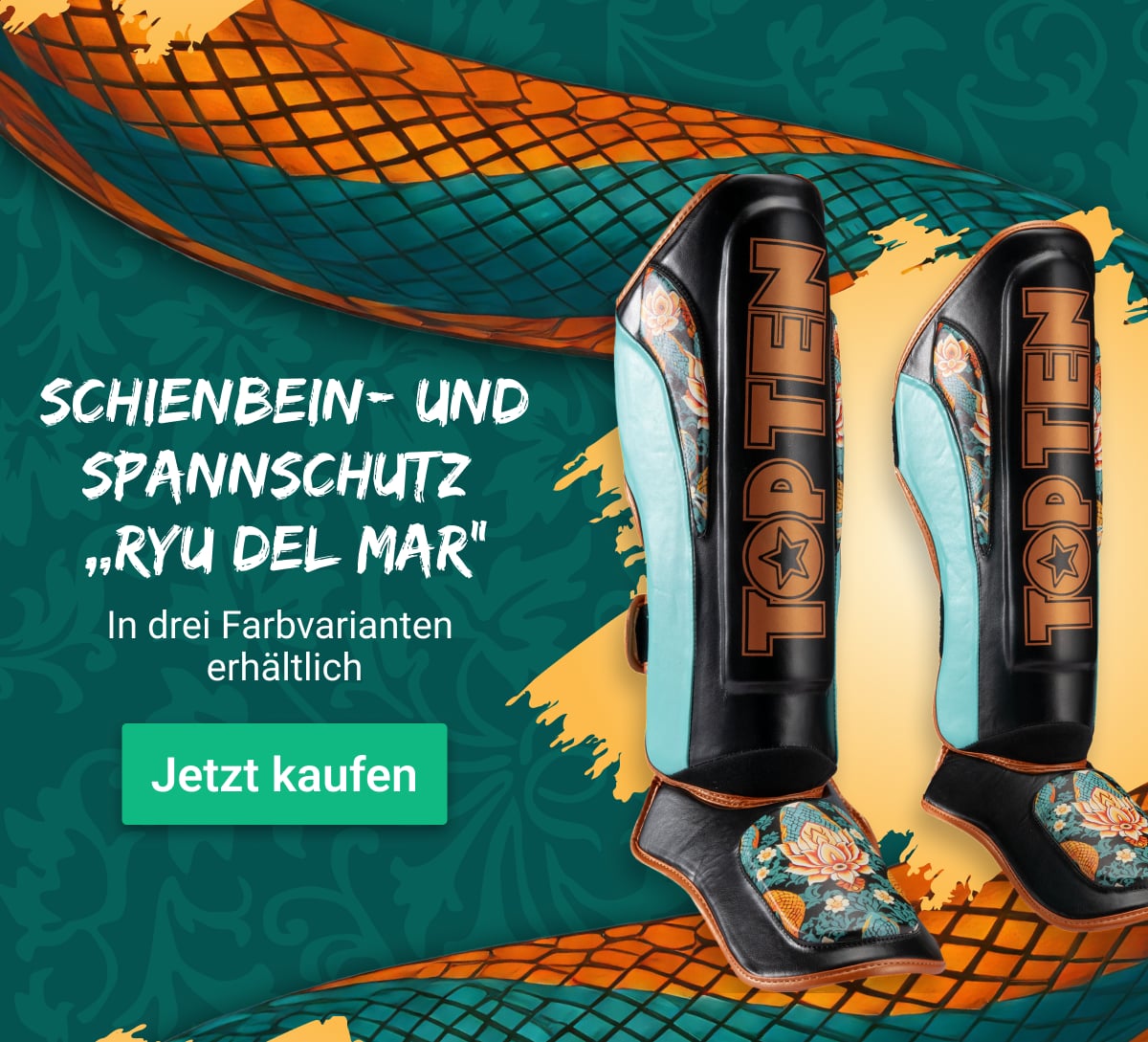 Schienbein- und Spannschutz „Ryu del Mar“ | In drei Farbvarianten erhältlich | Jetzt kaufen