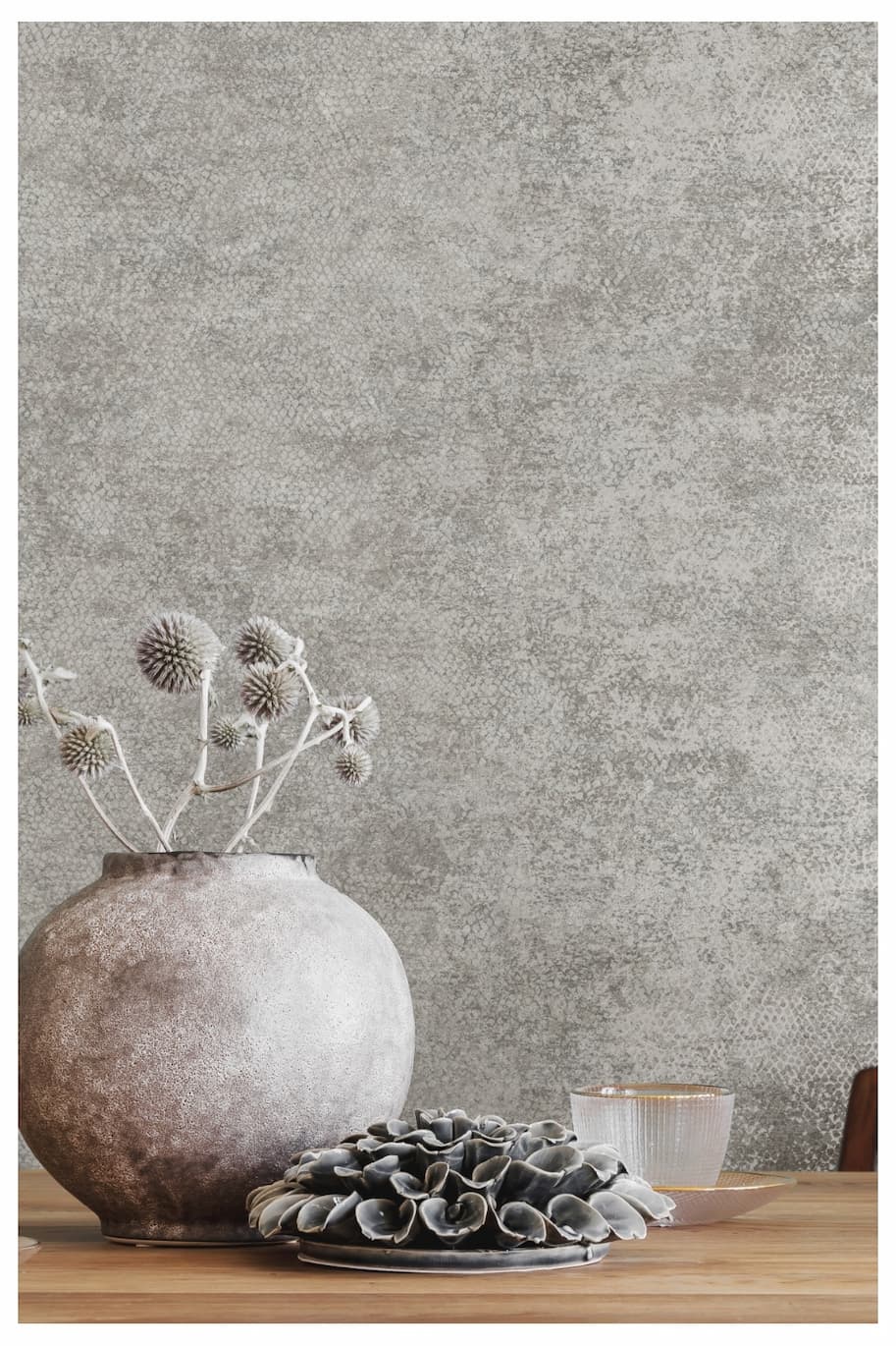 Ophidian Textured Wallpaper Grey Holden 66121