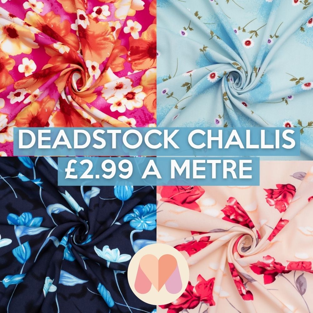 New deadstock challis for £2.99 a metre