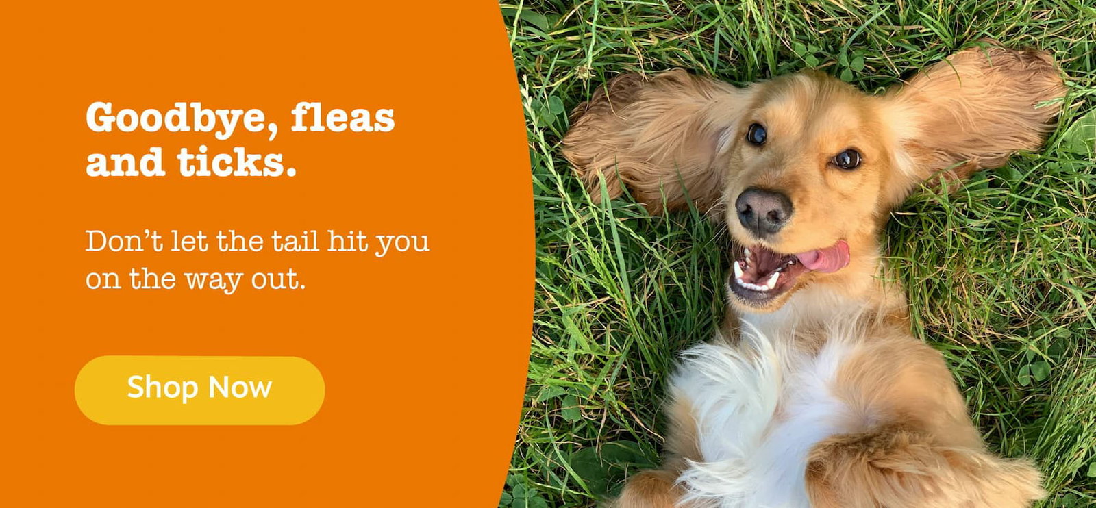Goodbye, fleas and ticks. Don't let the tail hit you on the way out. Shop now!