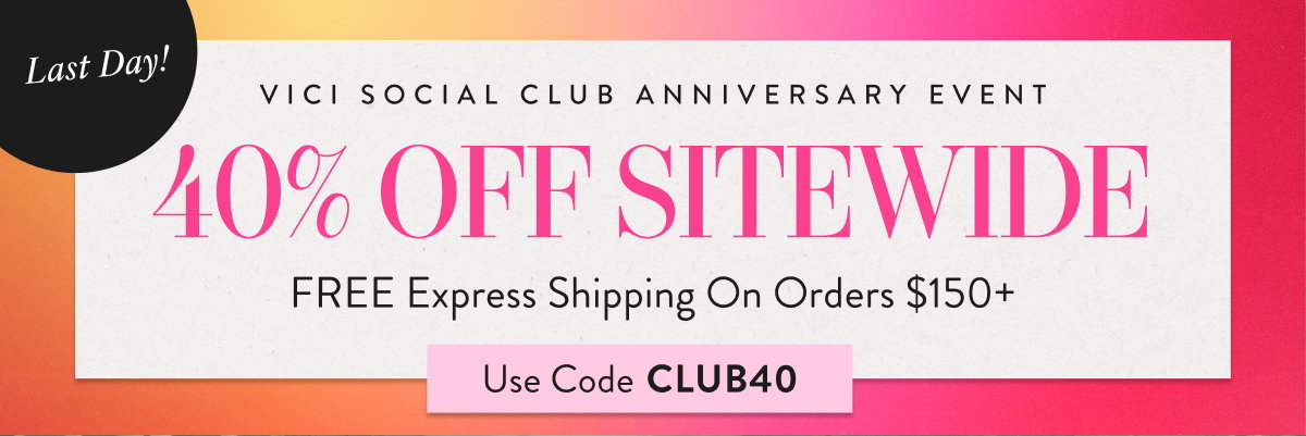 40% Off Sitewide with CLUB40