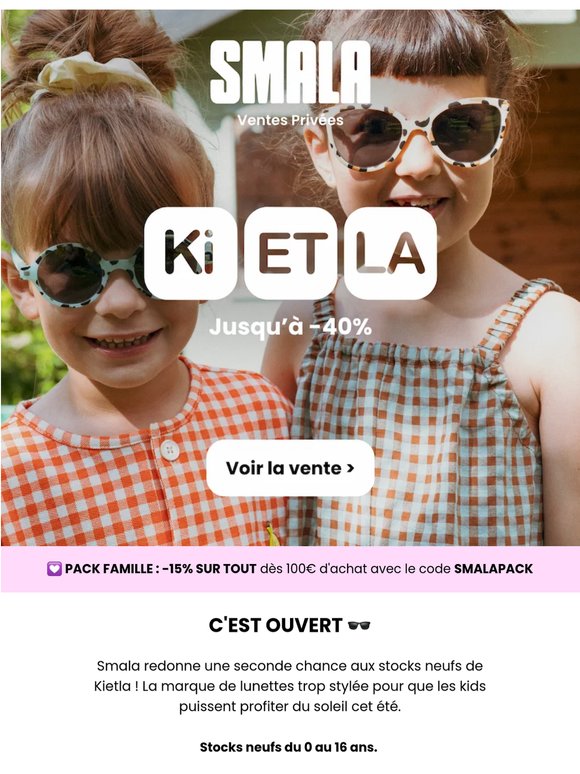 🕶️ Vente Privée lunettes de soleil jusqu'à -40%