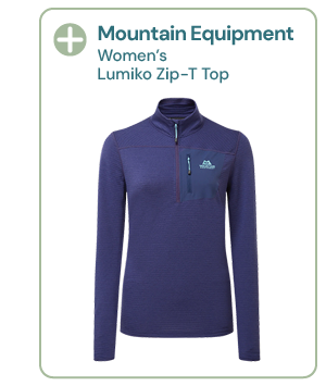 Mountain Equipment Women's Lumiko Zip-T Top - Purple. 