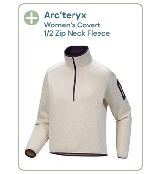 Arc'teryx Women's Covert 1/2 Zip Neck Fleece - Cosmic Bloom Heather
