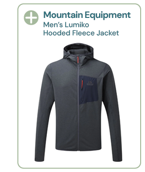 Mountain Equipment Men's Lumiko Hooded Fleece Jacket - Grey
